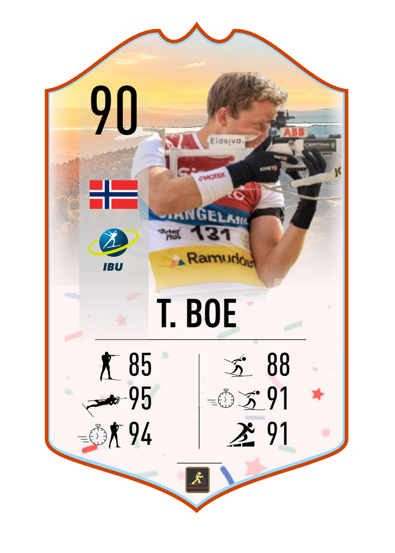 Tarjei Boe - Summer Star - Winner of the shooting duel at Blink Festival 2023 - Biathlon Cards